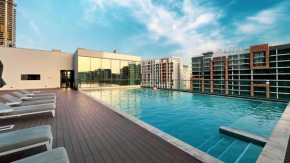EaseMyTrip - Sobha Waves Luxury, 1BR Apt with Burj Khalifa View